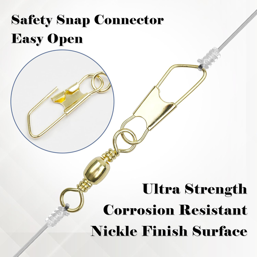 50ชิ้นเดือยตกปลาทองพร้อมตะขอตก - Fishing Equipment Shop บทวิจารณ์และราคา
