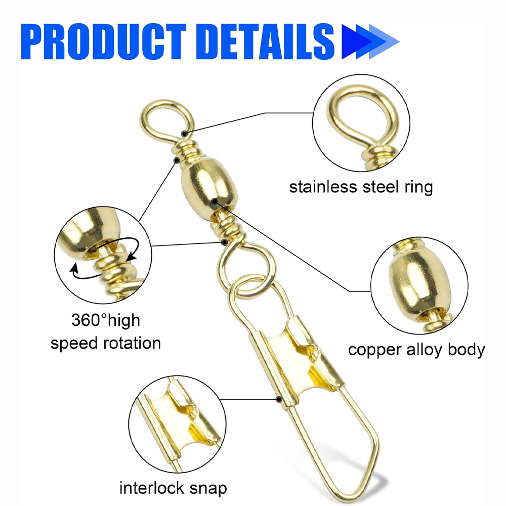 50ชิ้นเดือยตกปลาทองพร้อมตะขอตก - Fishing Equipment Shop บทวิจารณ์และราคา