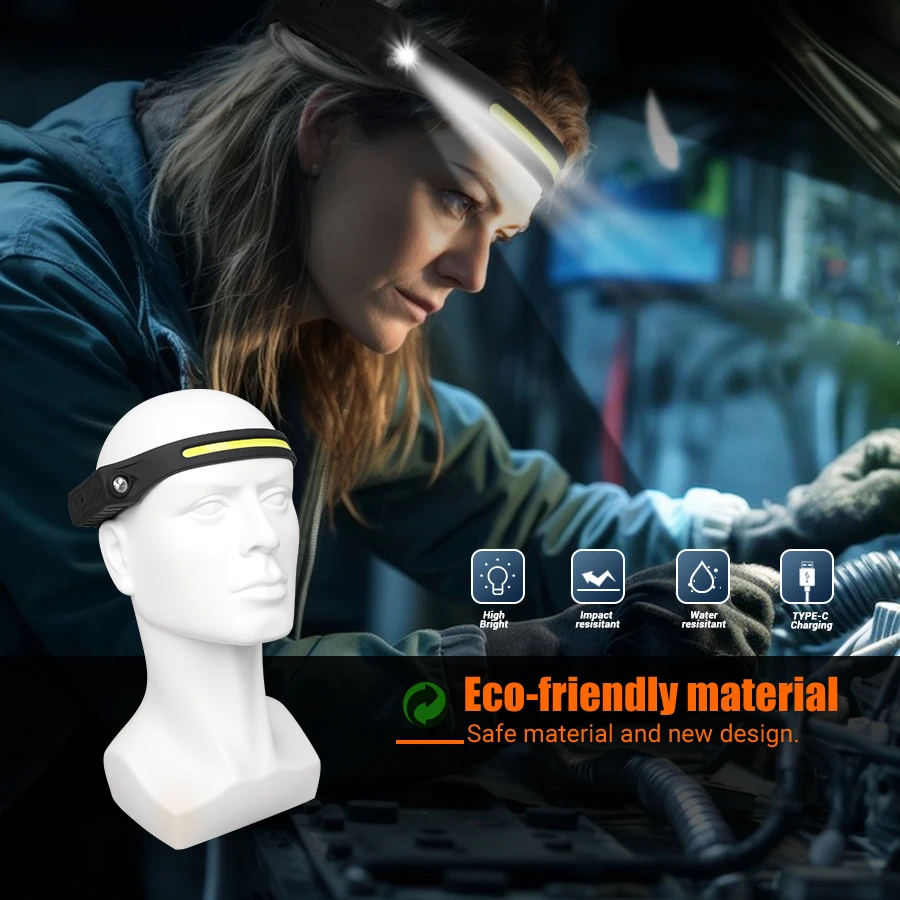 ไฟหน้าแบบชาร์จไฟได้เซ็นเซอร์ตร - Fishing Headlamp บทวิจารณ์และราคา