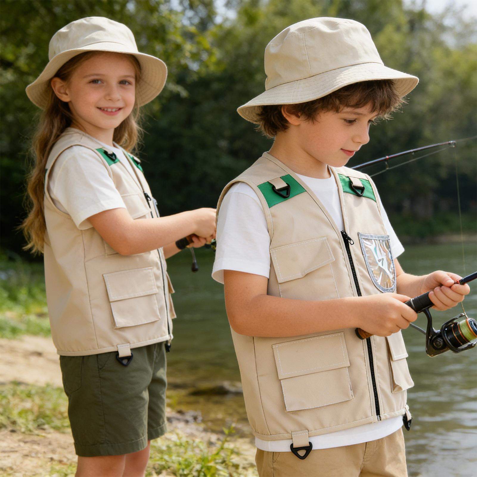 เสื้อกั๊กเด็กสำหรับกิจกรรมกลาง - Fishing Equipment Logos บทวิจารณ์และราคา