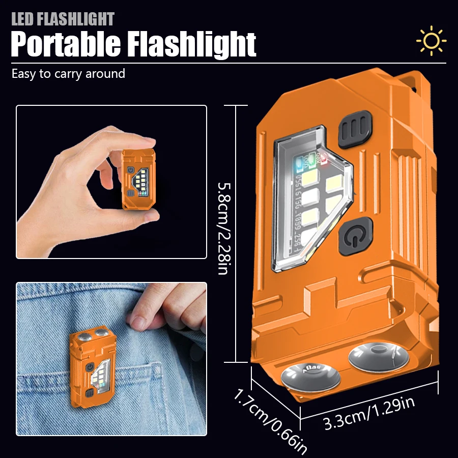 พวงกุญแจมินิ EDC ไฟฉายแบบชาร์จ - Fishing Headlamp บทวิจารณ์และราคา