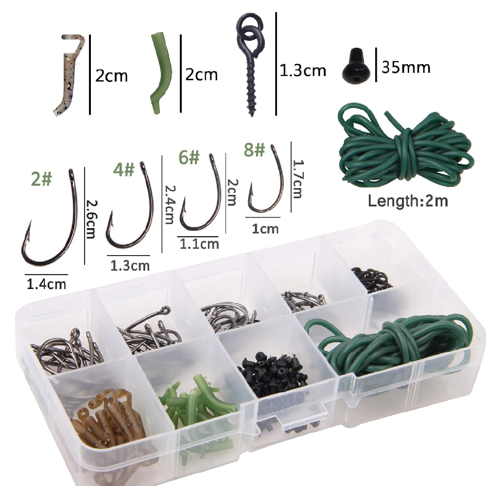 121pcs ปลาคาร์พตกปลา Rigs ชุดป - Fishing Equipment Shop บทวิจารณ์และราคา