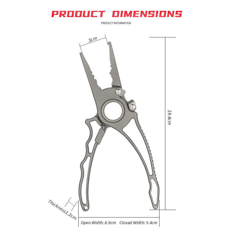 คีมตกปลาไทเทเนียมคุณภาพสูง ชุด - Fishing Equipment Logos บทวิจารณ์และราคา
