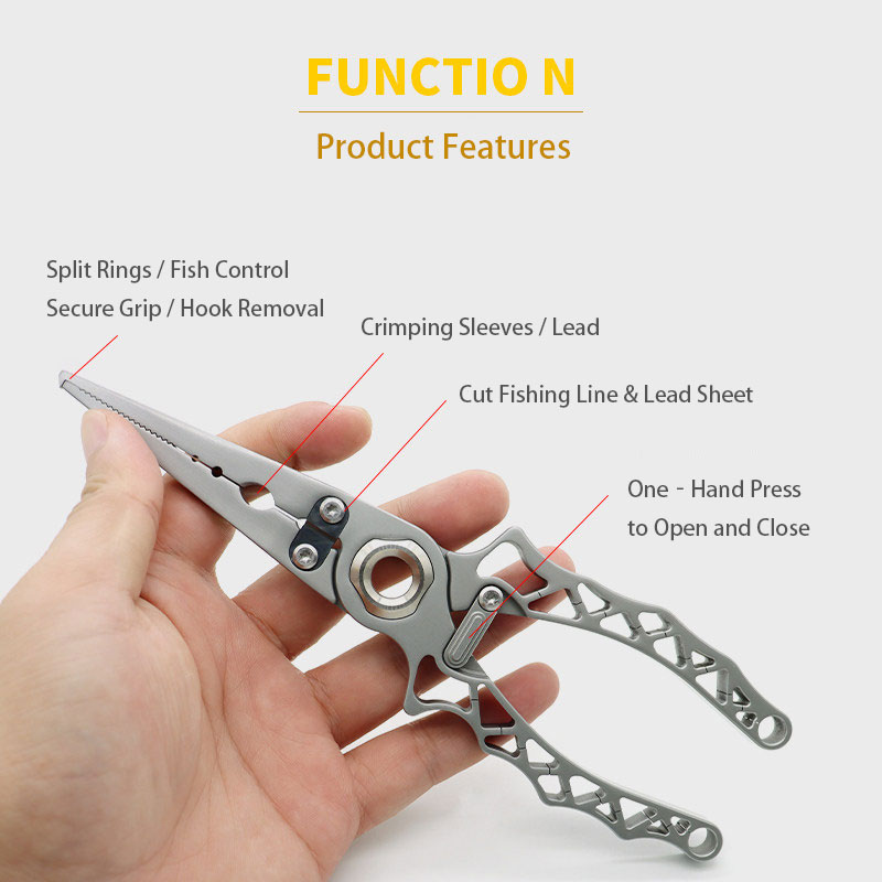 คีมตกปลาแบบพกพาทำจากสแตนเลสอเน - Fishing Pliers บทวิจารณ์และราคา