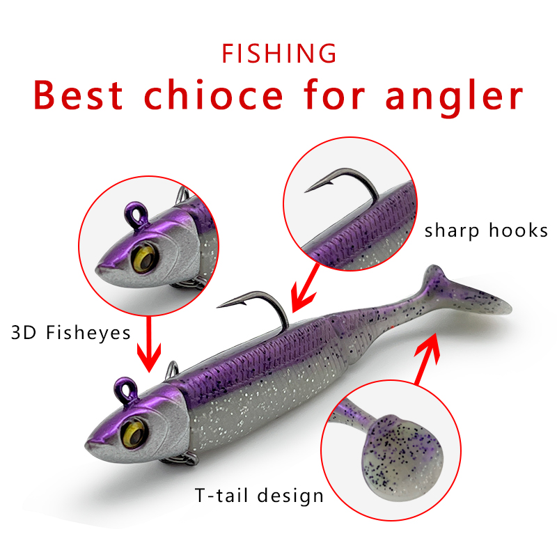 เหยื่อตกปลาแบบมีตะกั่ว 6 ชิ้น  - Saltwater Fishing Hook บทวิจารณ์และราคา