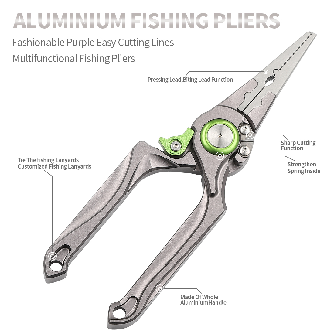 คีมตกปลาทะเลแบบถอดตะขออลูมิเนี - Fishing Pliers บทวิจารณ์และราคา