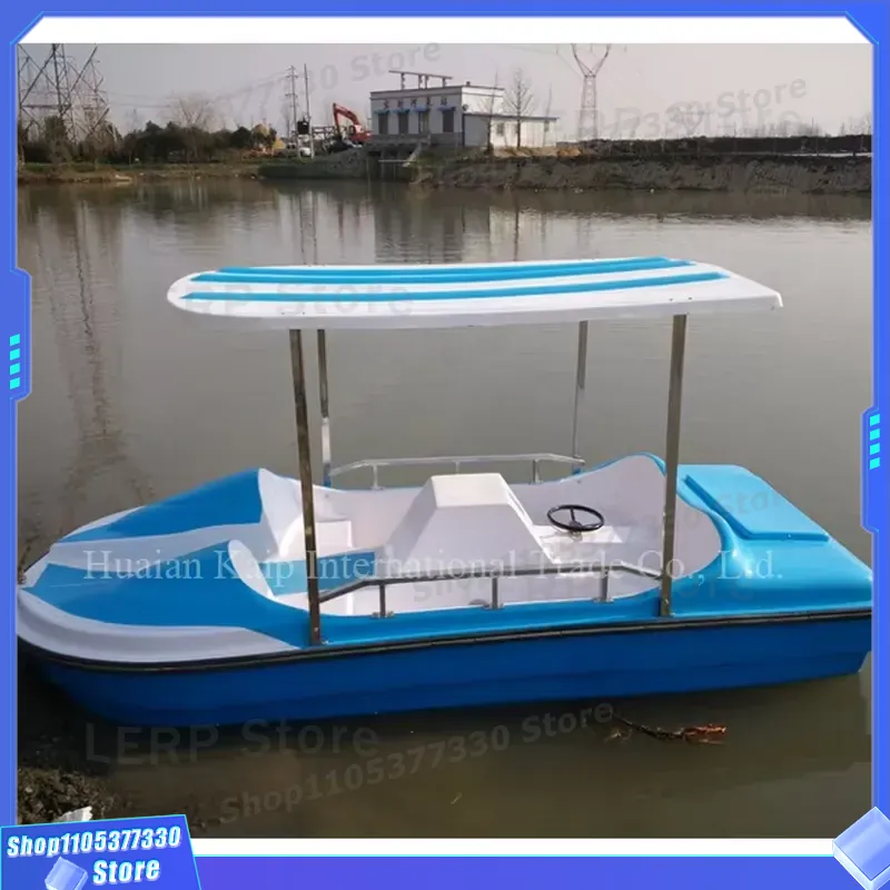 เรือถีบไฟเบอร์กลาสสีน้ำเงินลดร - Fishing Equipment Logos บทวิจารณ์และราคา