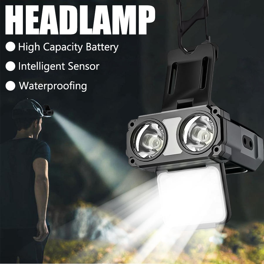 ไฟฉายคาดศีรษะแบบหนีบหมวก LED C - Fishing Headlamp บทวิจารณ์และราคา