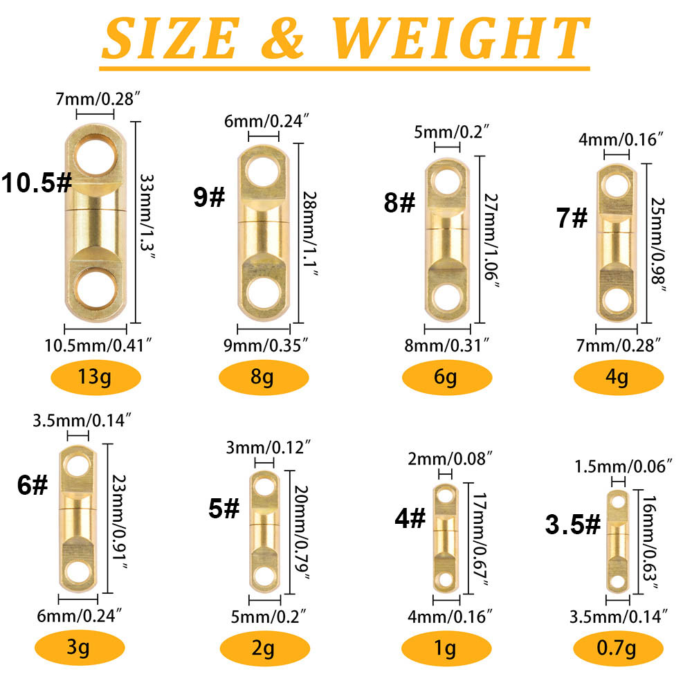 3/5/10/15PCS ทองแดงตกปลา Heavy - Fishing Equipment Shop บทวิจารณ์และราคา