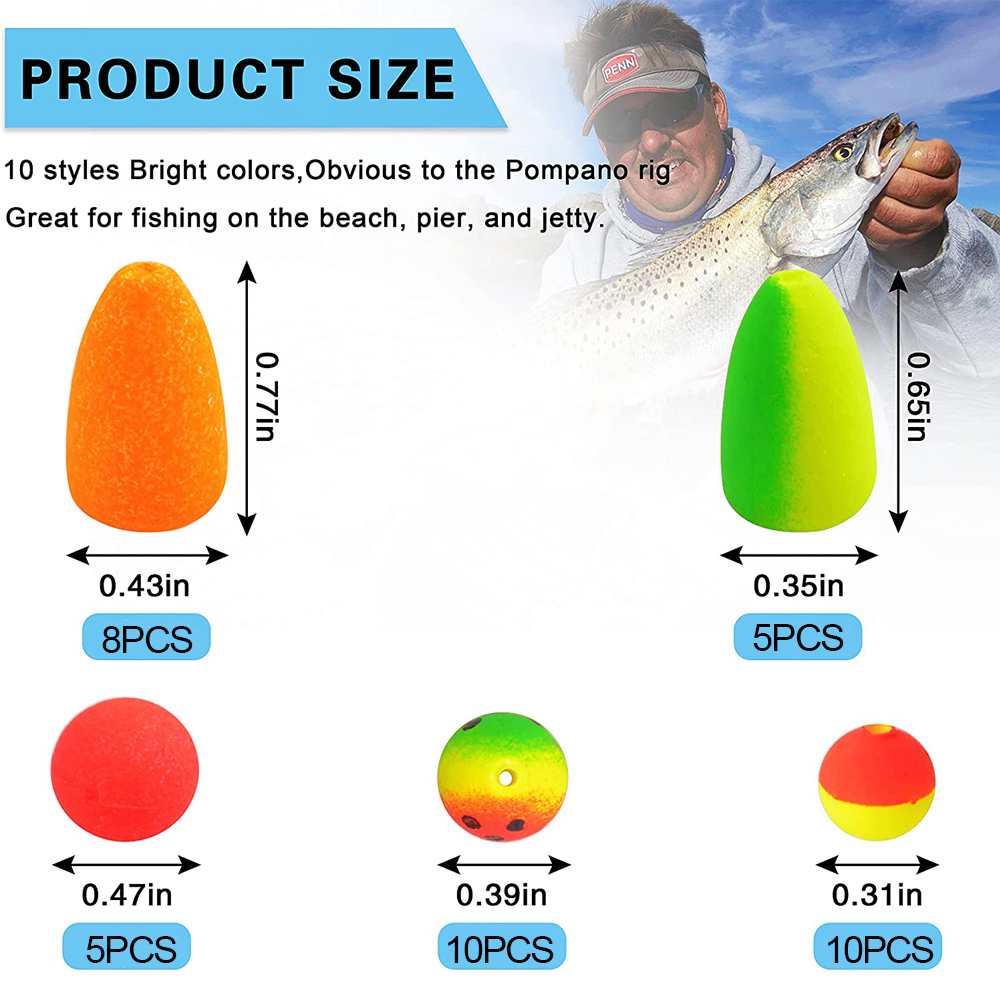 138Pcs Pompano Rigs ลอยลูกปัดช - Fishing Equipment Shop บทวิจารณ์และราคา