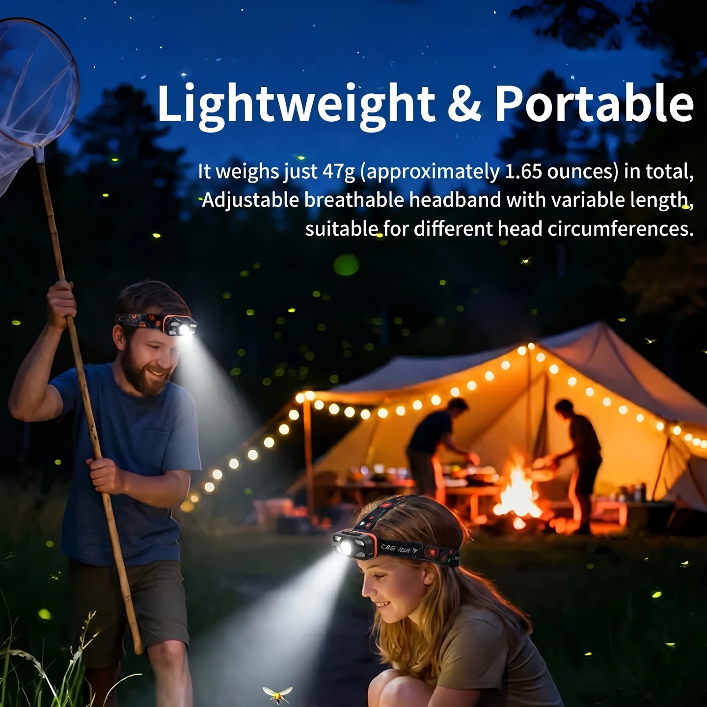 ไฟหน้าแบบ LED แบบชาร์จไฟผ่าน U - Fishing Headlamp บทวิจารณ์และราคา