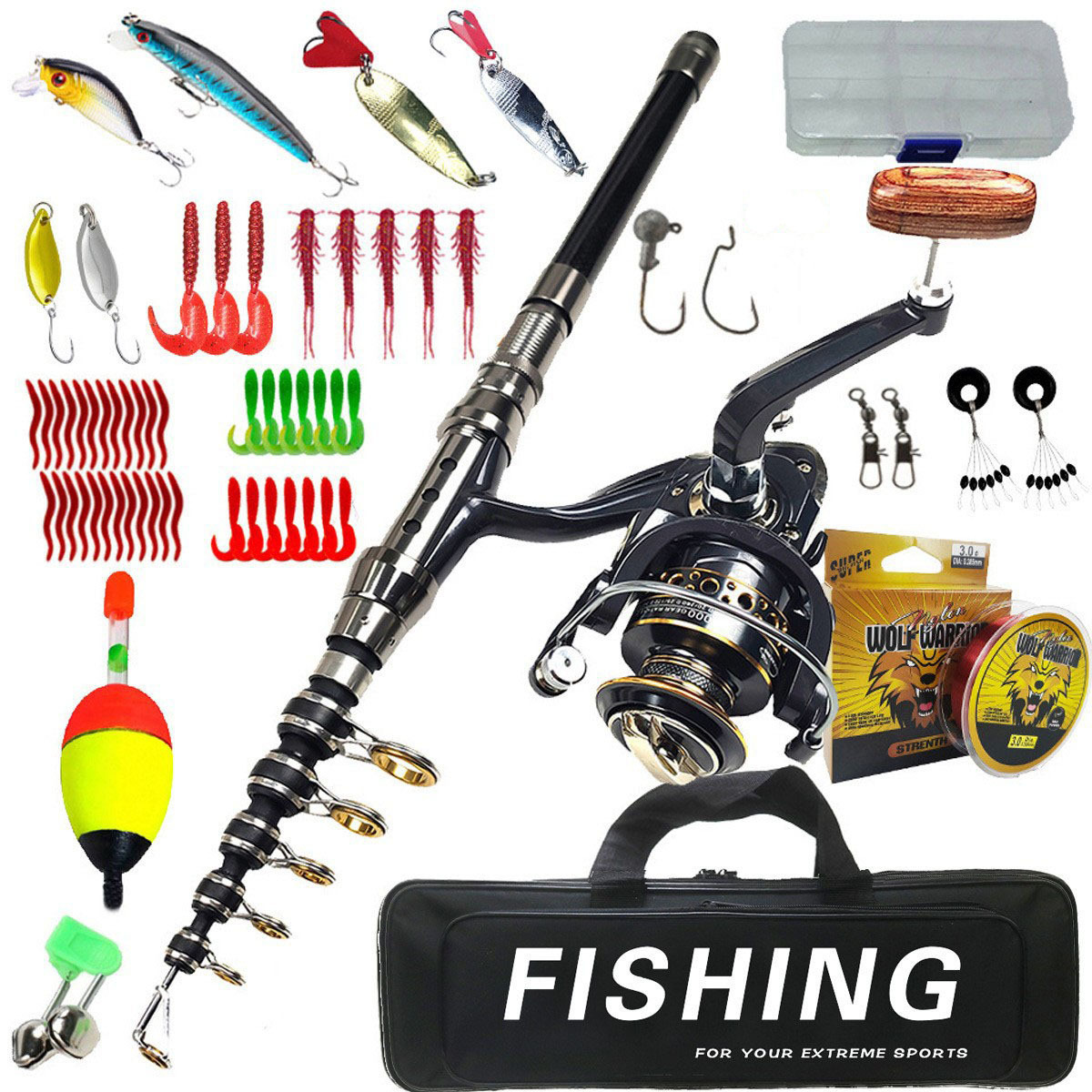 ชุดคันเบ็ดตกปลา 1.8 ม.-3 ม. สำ - Saltwater Fishing Hook บทวิจารณ์และราคา