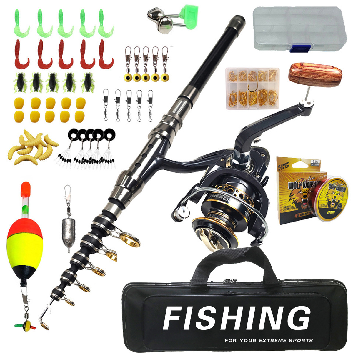 ชุดคันเบ็ดตกปลา 1.8 ม.-3 ม. สำ - Saltwater Fishing Hook บทวิจารณ์และราคา